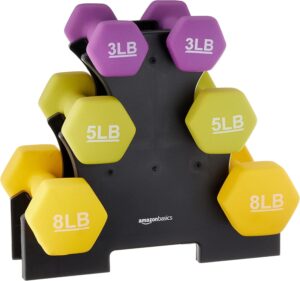 Amazon Basics Neoprene Dumbbell Set: Image credit: Amazon