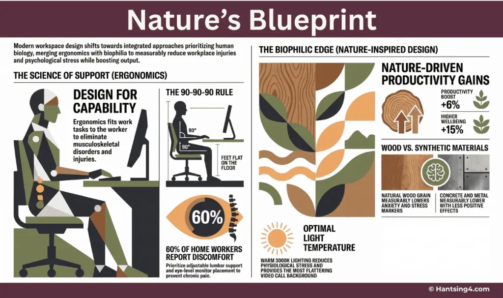 Modern biophilic design for  workspace to drive productivity gains
