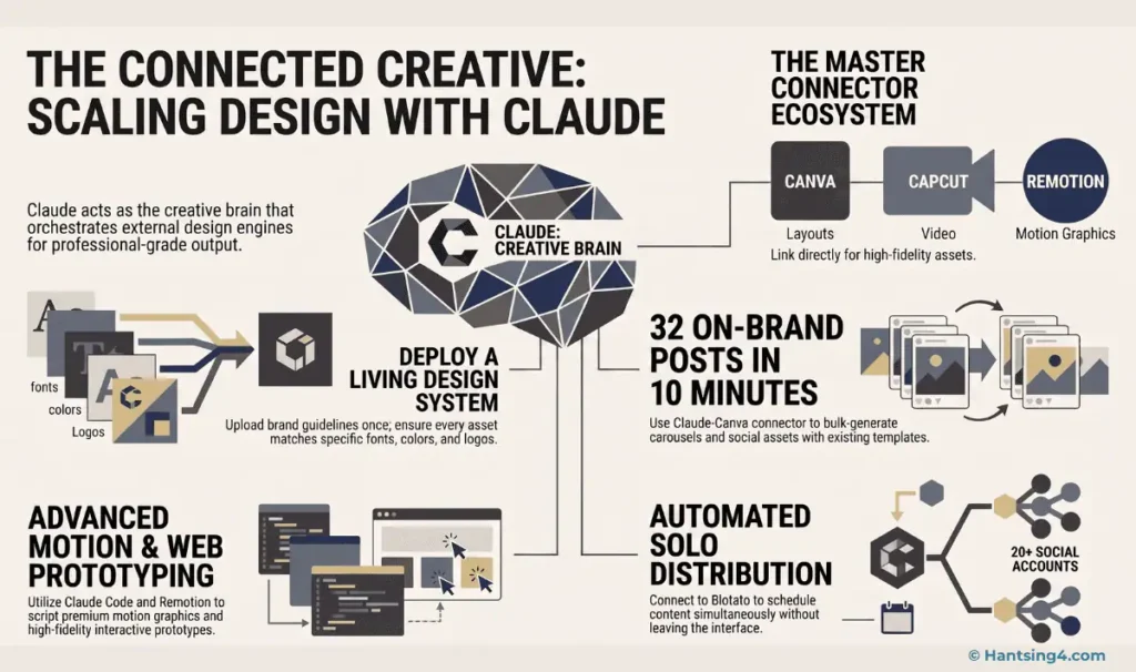 connect Claude to Canva and Blotato for scaling media design