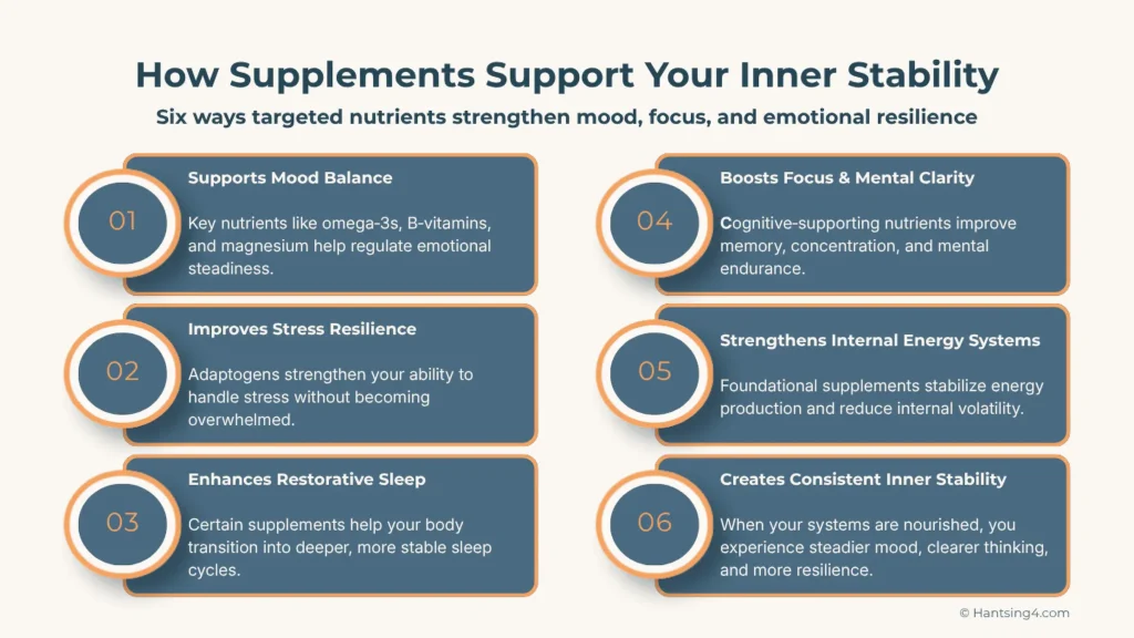 How supplements support your inner stability.
