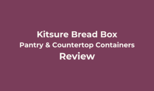Kitsure Wooden Bread Box for Kitchen Countertop Review (1-Tier, Black) 4 Kitsure Bread Box