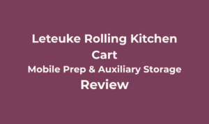 Leteuke 3-Tier Rolling Kitchen Cart Review (Wood Top, Chrome) 4 Leteuke Rolling Kitchen Cart