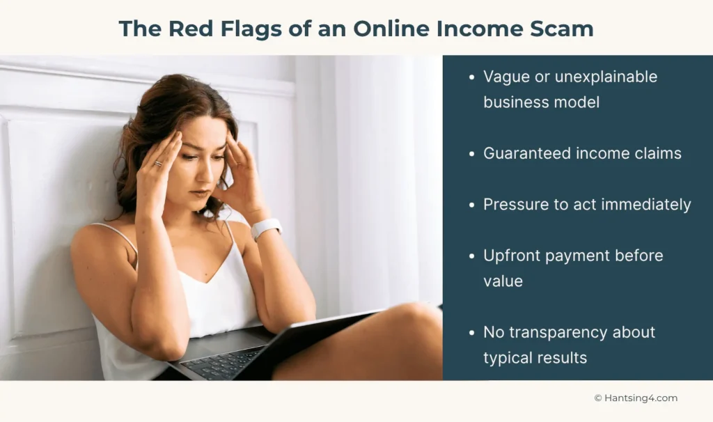 Top Red Flags of an Online Income Scam