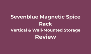 Sevenblue 4 Pack Magnetic Spice Rack for Refrigerator with Hooks Review 4 Sevenblue Magnetic Spice Rack