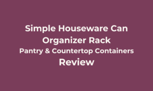 Simple Houseware Can Organizer Rack